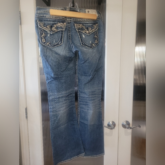 Suki Flap Silver Jeans - Picture 2 of 8